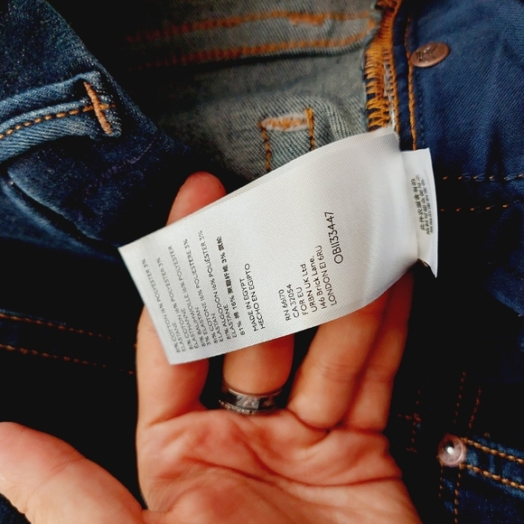 NEW We The Free Montana High Rise Blue Cotton Denim Pockets Skinny Jeans P1402 - Picture 8 of 11